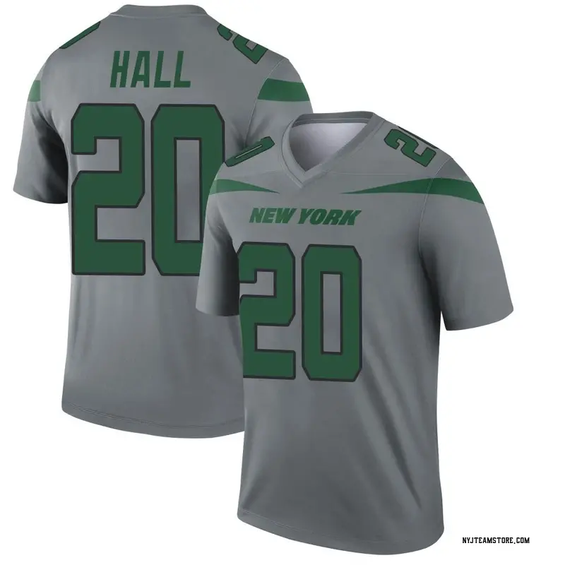 Jalyn Holmes Men's Nike Gotham Green New York Jets Game Custom Jersey Size: Medium