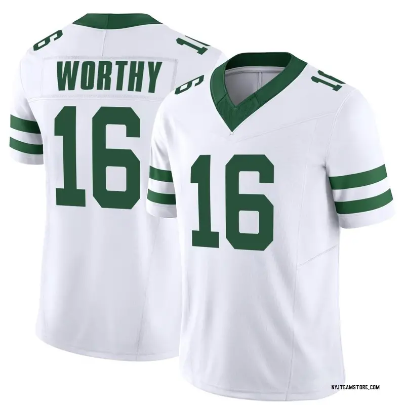 Israel Abanikanda Men's Nike White New York Jets Legacy Custom Game Jersey Size: Medium