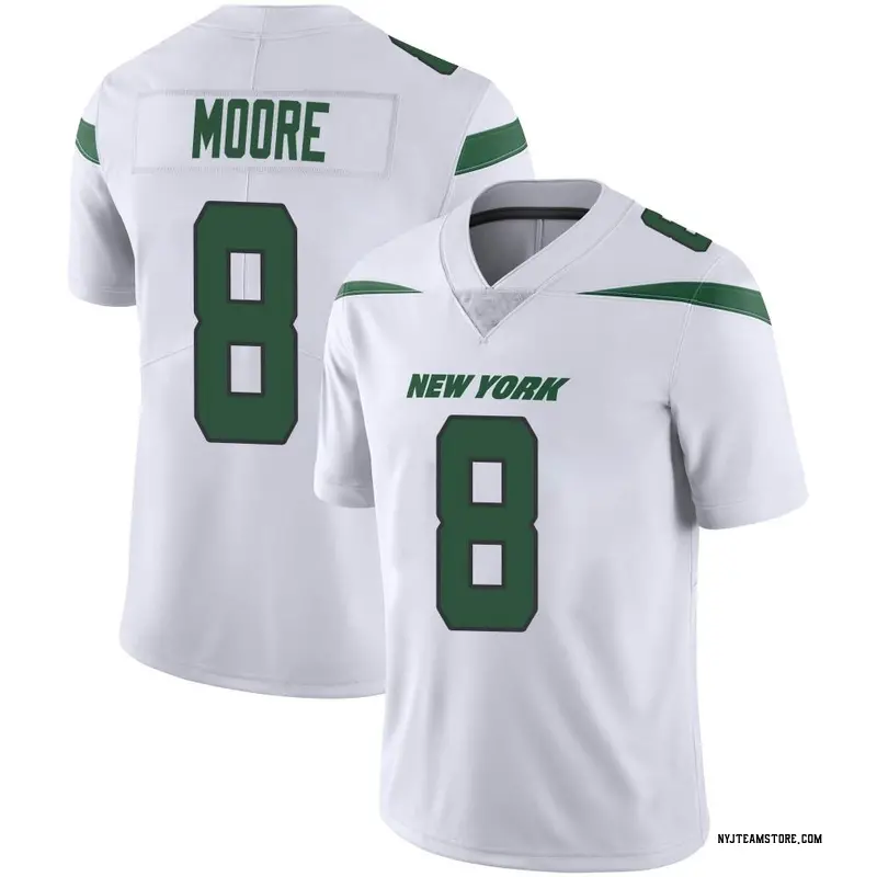 New York Jets #8 Elijah Moore Vapor Limited Jersey White —